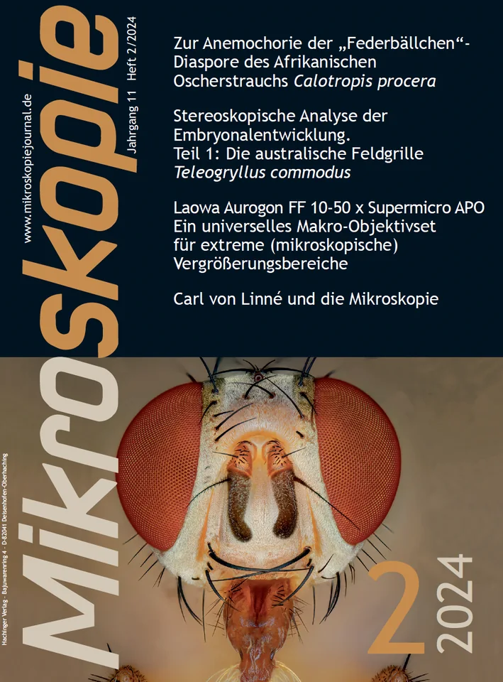 Titelseite Mikroskopie – Fachzeitschrift für Mikroskopie · Jahrgang 11, Heft 2 · Hachinger Verlag